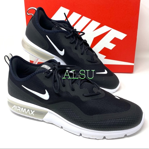 Nike Air Max Sequent 4.5 Black Men’s Sneakers - Picture 9 of 10